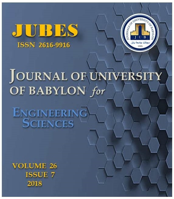 Journal of University of Babylon for Engineering Sciences, JUBES 26(7) 2018